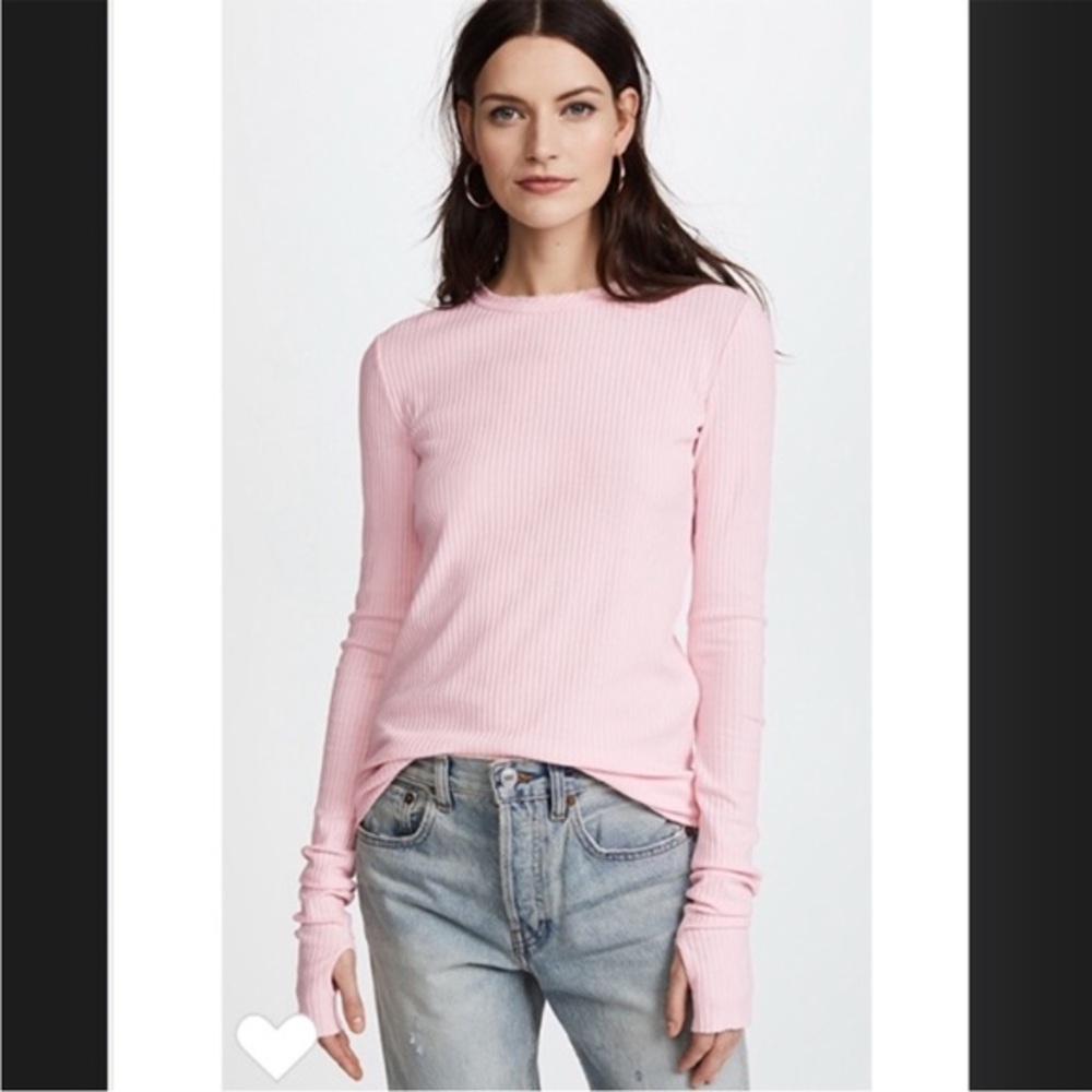 Helmut Lang Ribbed Long Sleeve Top